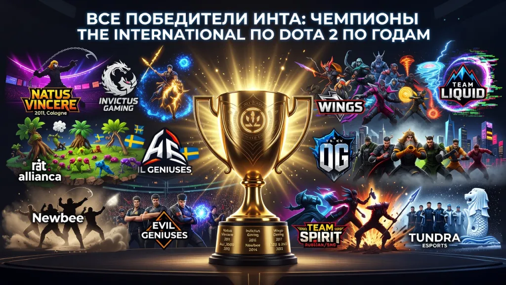 Все победители Инта: чемпионы The International по Dota 2 по годам
